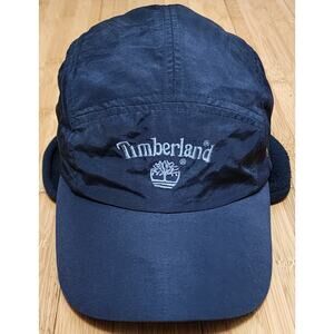 Timberland Trapper Hat OSFM Hunting Interchange Cap Fleece Line Ear Warmer Black